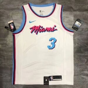Dwyane Wade White Mens Player Jersey