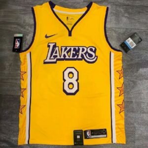 Kobe Bryant 8 Yellow City Edition Mens Player Jersey