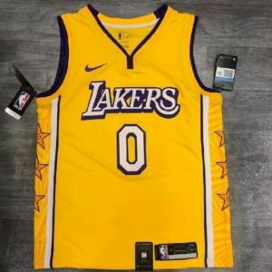 Kyle Kuzma Yellow City Edition Mens Player Jersey