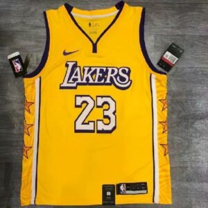 LeBron James Yellow City Edition Mens Player Jersey