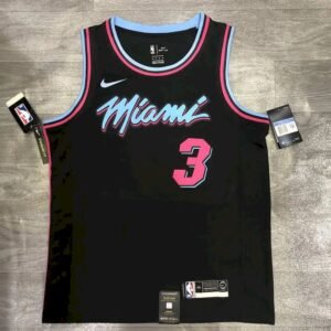 Dwyane Wade Mens Black Player Jersey – Retro Classic Edition