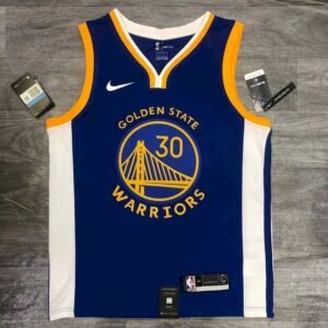 Stephen Curry Mens Blue Player Jersey – Icon Edition