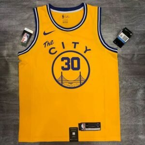 Stephen Curry Mens Yellow Player Jersey – The City Classic Edition