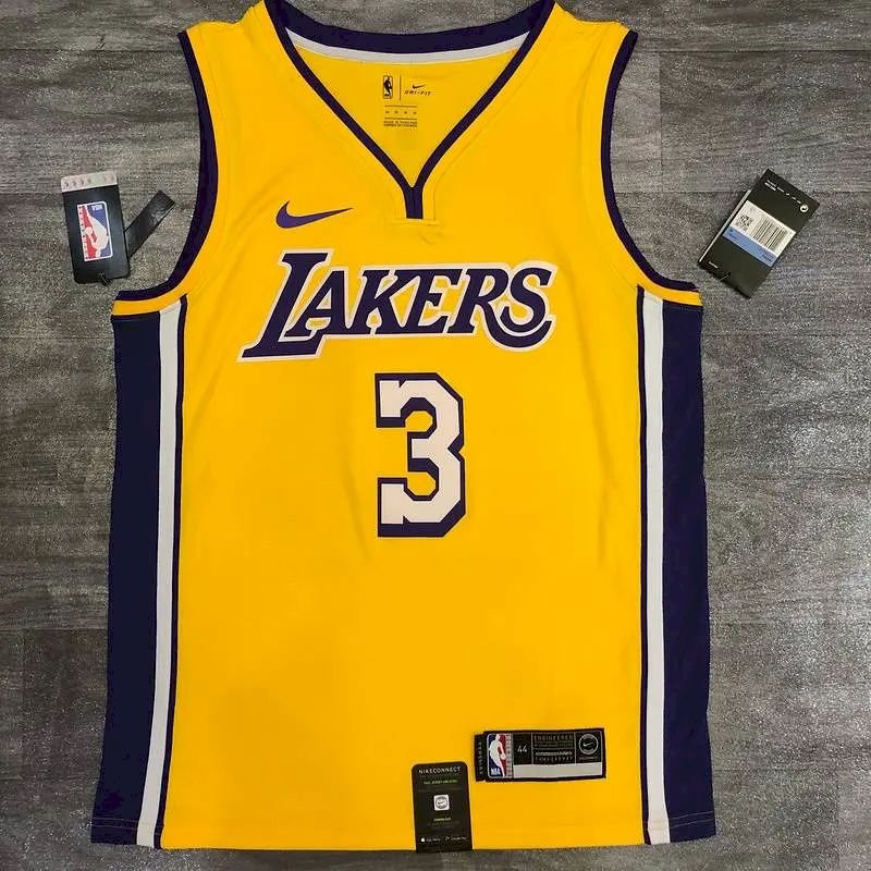 Anthony Davis Mens Yellow Player Jersey – Retro Classic Edition