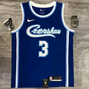 Anthony Davis Mens Blue Player Jersey – Retro Classic Joint Edition