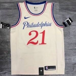Joel Embiid Mens White Player Jersey- City Edition