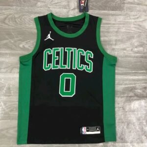 Maillot Homme Jayson Tatum Black 2020-21 Swingman Player Jersey – Statement Edition
