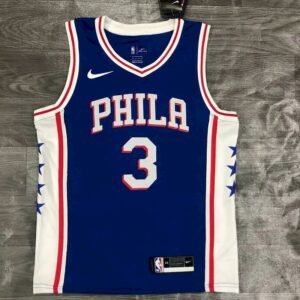 Maillot Homme Allen Iverson Royal 2020-21 Swingman Player Jersey – Icon Edition