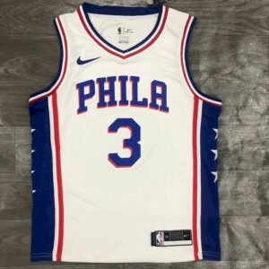 Maillot Homme Allen Iverson White 2020-21 Swingman Player Jersey – Association Edition