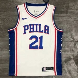 Maillot Homme Joel Embiid White 2020-21 Swingman Player Jersey – Association Edition