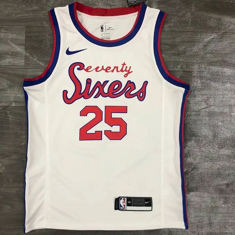Maillot Homme Ben Simmons White Finished Swingman Player Jersey – Retro Classics Edition