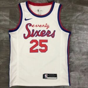 Maillot Homme Ben Simmons White Finished Swingman Player Jersey – Retro Classics Edition