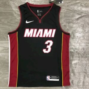 Maillot Homme Dwyane Wade 2020-21 Black Swingman Player Jersey – Icon Edition