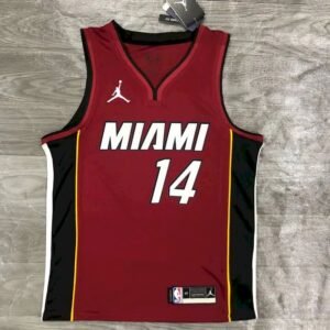 Maillot Homme Tyler Herro Red 2020-21 Swingman Player Jersey – Statement Edition
