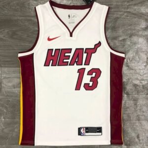 Maillot Homme Bam Adebayo White 2020-21 Swingman Player Jersey – Association Edition