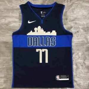 Maillot Homme Luka Don?i? Navy Swingman Player Jersey – Statement Edition