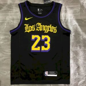 Maillot Homme LeBron James 2020-21 Black Swingman Player Jersey – Noche Latina