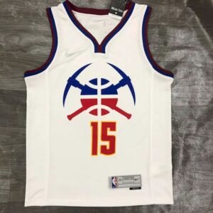 Maillot Homme Nikola Jokic White 2020-21 Swingman Player Jersey – Earned Edition