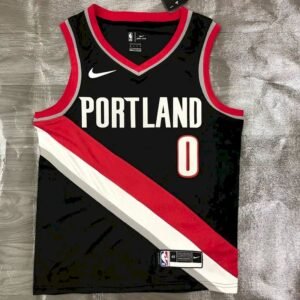 Maillot Homme Damian Lillard Black 2020-21 Swingman Player Jersey – Icon Edition
