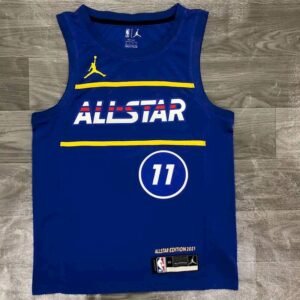 Maillot Homme Kyrie Irving All-Star 2021 Blue Swingman Player Jersey