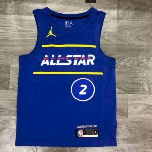 Maillot Homme Kawhi Leonard All-Star 2021 Blue Swingman Player Jersey