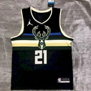 Maillot Homme Jrue Holiday 2020-21 Black Swingman Jersey – Statement Edition