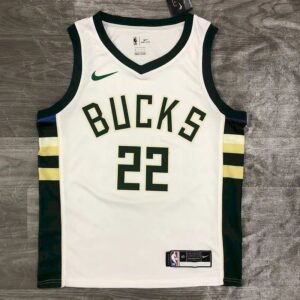 Maillot Homme Khris Middleton White 2020-21 Swingman Player Jersey – Association Edition