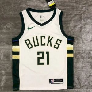 Maillot Homme Jrue Holiday White 2020-21 Swingman Player Jersey – Association Edition