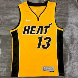 Maillot Homme Bam Adebayo Gold 2020-21 Swingman Player Jersey – Earned Edition