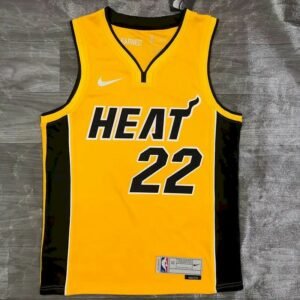 Maillot Homme Jimmy Butler Gold 2020-21 Swingman Player Jersey – Earned Edition