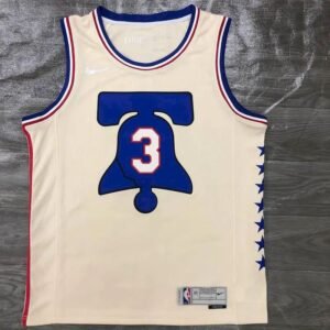 Maillot Homme Allen Iverson Cream 2020-21 Swingman Player Jersey – Earned Edition