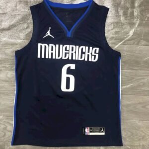 Maillot Homme Kristaps Porzingis Navy 2020-21 Swingman Player Jersey – Statement Edition