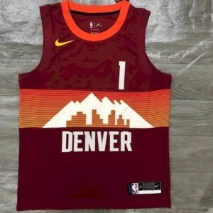 Maillot Homme Michael Porter Jr. Red 2020-21 Swingman Player Jersey – City Edition