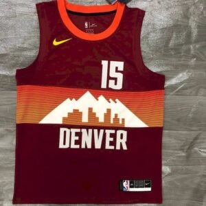 Maillot Homme Nikola Jokic Red 2020-21 Swingman Player Jersey – City Edition