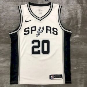 Maillot Homme Manu Gin??bili White 2020-21 Swingman Player Jersey – Association Edition