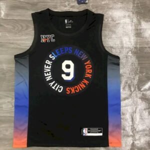 Maillot Homme R.J.Barrett Black 2020-21 Swingman Player Jersey – City Edition