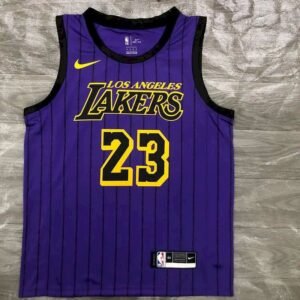 Maillot Homme LeBron James 2018-19 Purple Swingman Player Jersey – City Edition