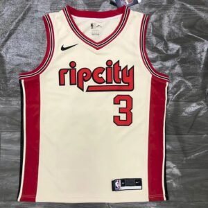 Maillot Homme C.J. McCollum 2019-20 Cream Swingman Player Jersey – City Edition