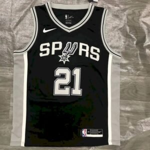 Maillot Homme Tim Duncan Black Swingman Player Jersey – Icon Edition