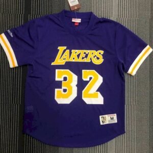 Earvin Johnson Mens Purple Player Jersey – Throwback Edition