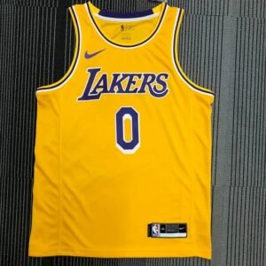 Russell Westbrook Mens Yellow Swingman Team Jersey – Icon Edition