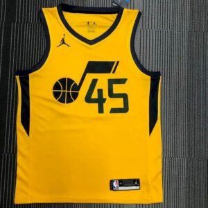 Donovan Mitchell Mens Yellow Swingman Team Jersey – Statement Edition
