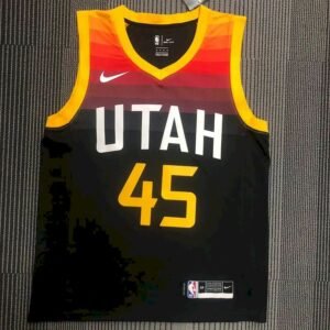 Donovan Mitchell Mens Black Swingman Team Jersey – City Edition