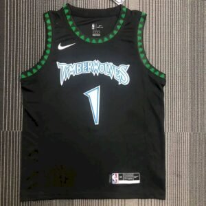 Anthony Edwards Mens Black Swingman Team Jersey – Classic Edition