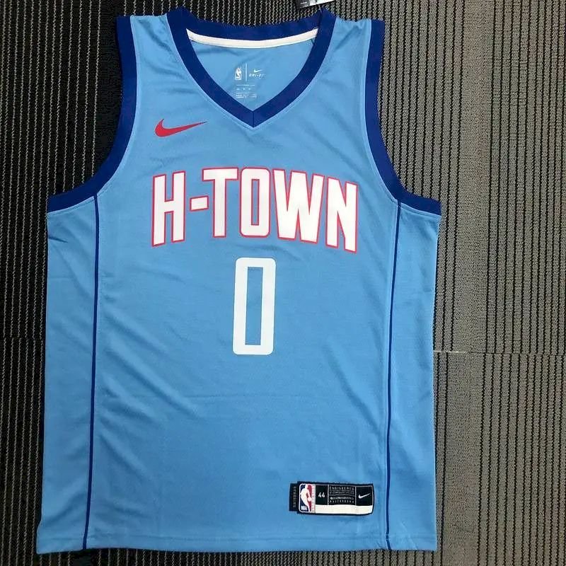 Russell Westbrook Mens Blue Swingman Team Jersey – City Edition