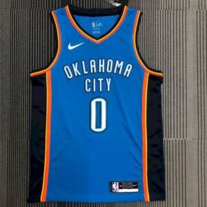 Russell Westbrook Mens Blue Swingman Team Jersey – Icon Edition
