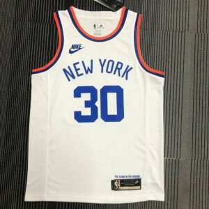 Julius Randle Mens White 2021-22 75th Anniversary Jersey – Classic Edition