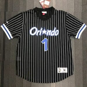 Tracy McGrady Mens Black Player Jersey – Throwback Edition