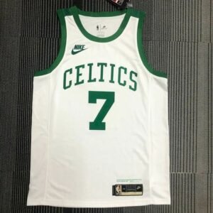 Jaylen Brown Mens White 2021-22 75th Anniversary Jersey – Classic Edition