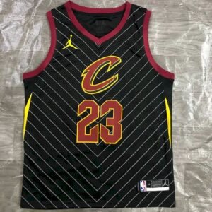 LeBron James Mens Black Swingman Team Jersey – Statement Edition